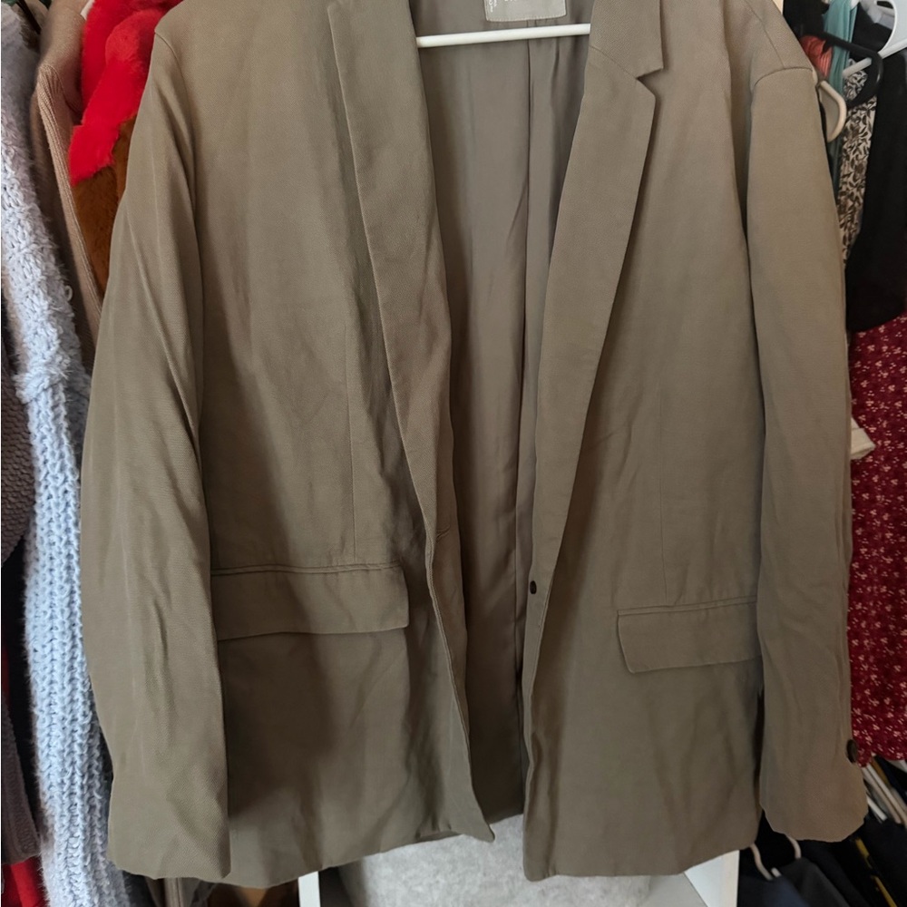 Tan Everlane Blazer Jacket